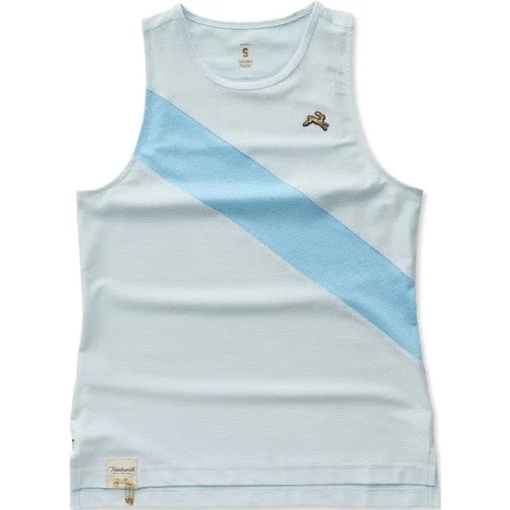 Tracksmith Van Cortlandt Running Singlet, Calm/Blue Sky Blue, S - NWOT